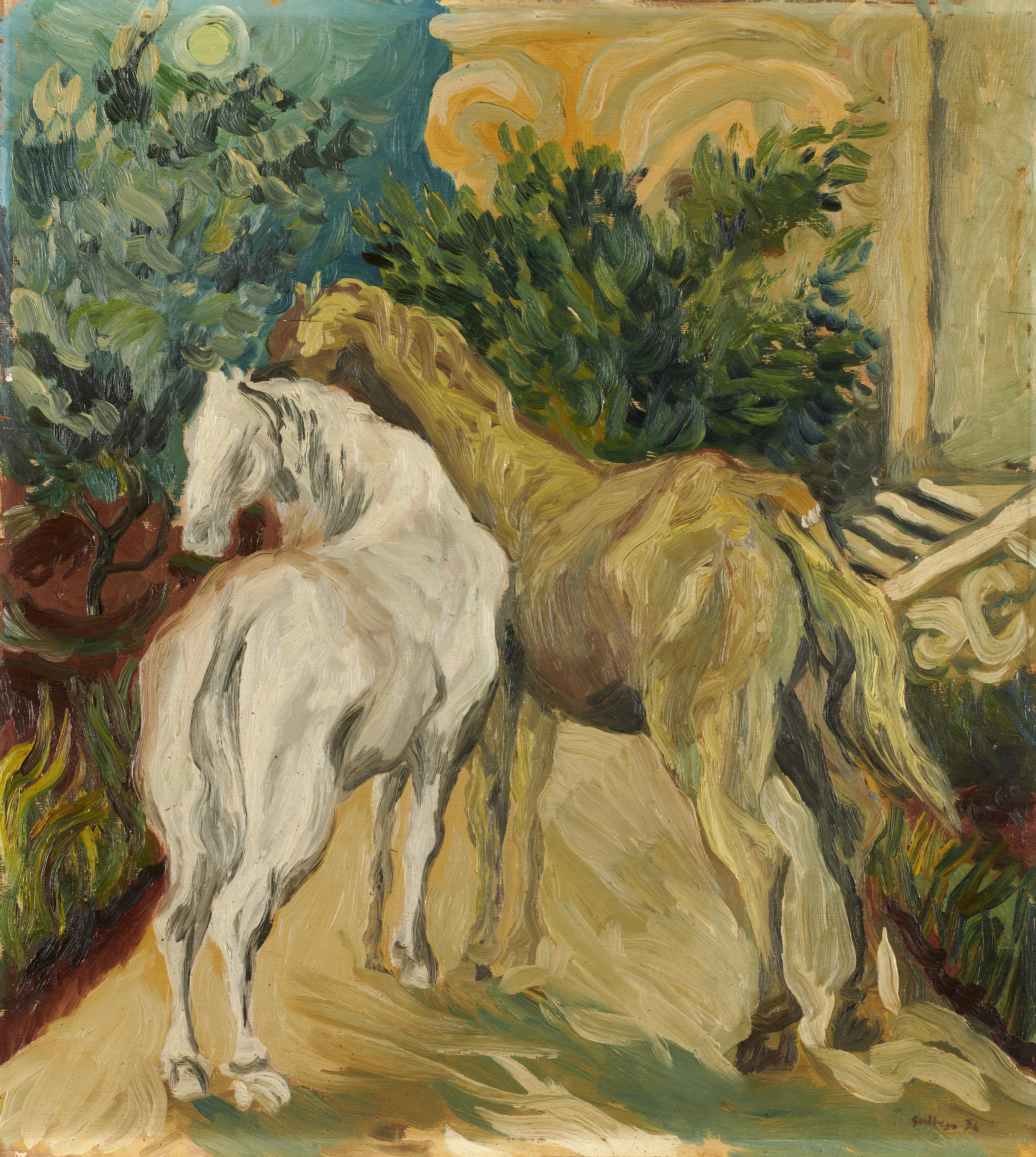 Renato Guttuso - Cavalli lunari