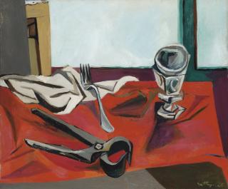 Renato Guttuso - Forchetta, bicchiere e tenaglia