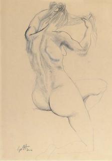 Renato Guttuso - Nudo di Schiena