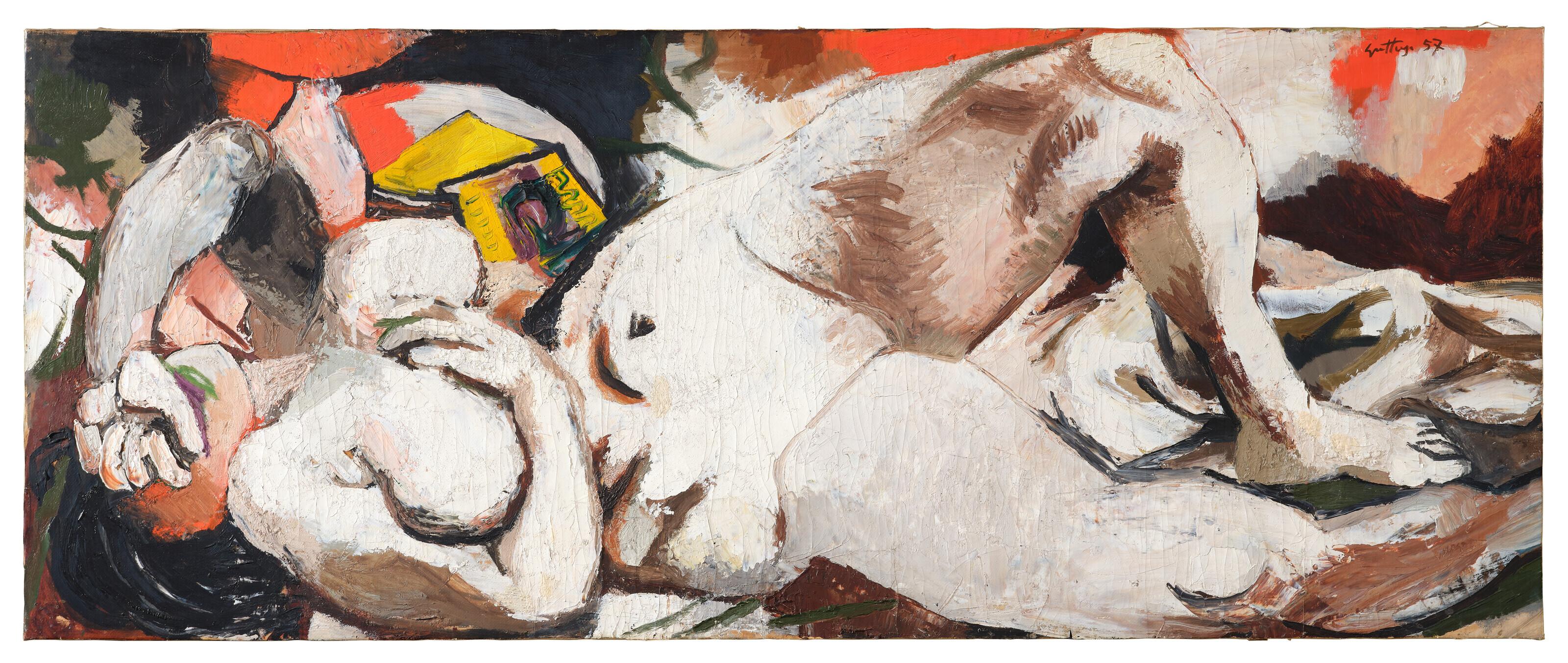Renato Guttuso - Nudo femminile sdraiato