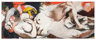 Renato Guttuso - Nudo femminile sdraiato