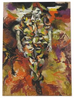 Renato Guttuso - Ritratto Di Massu (Danza Della Morte Nel Deserto)