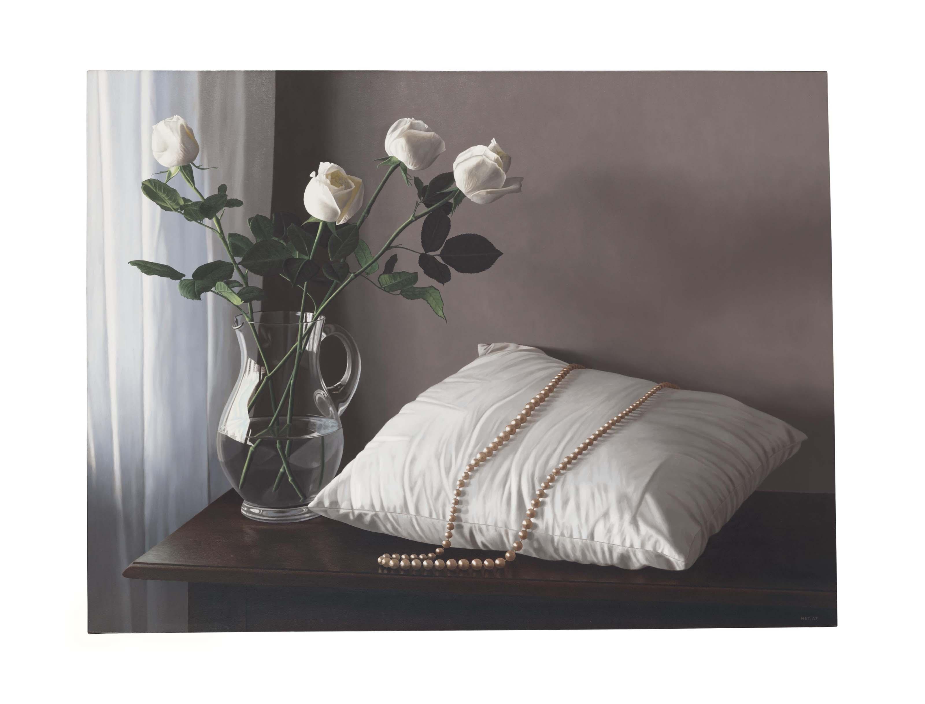 Renato Meziat - Roses and Necklace with Cushion