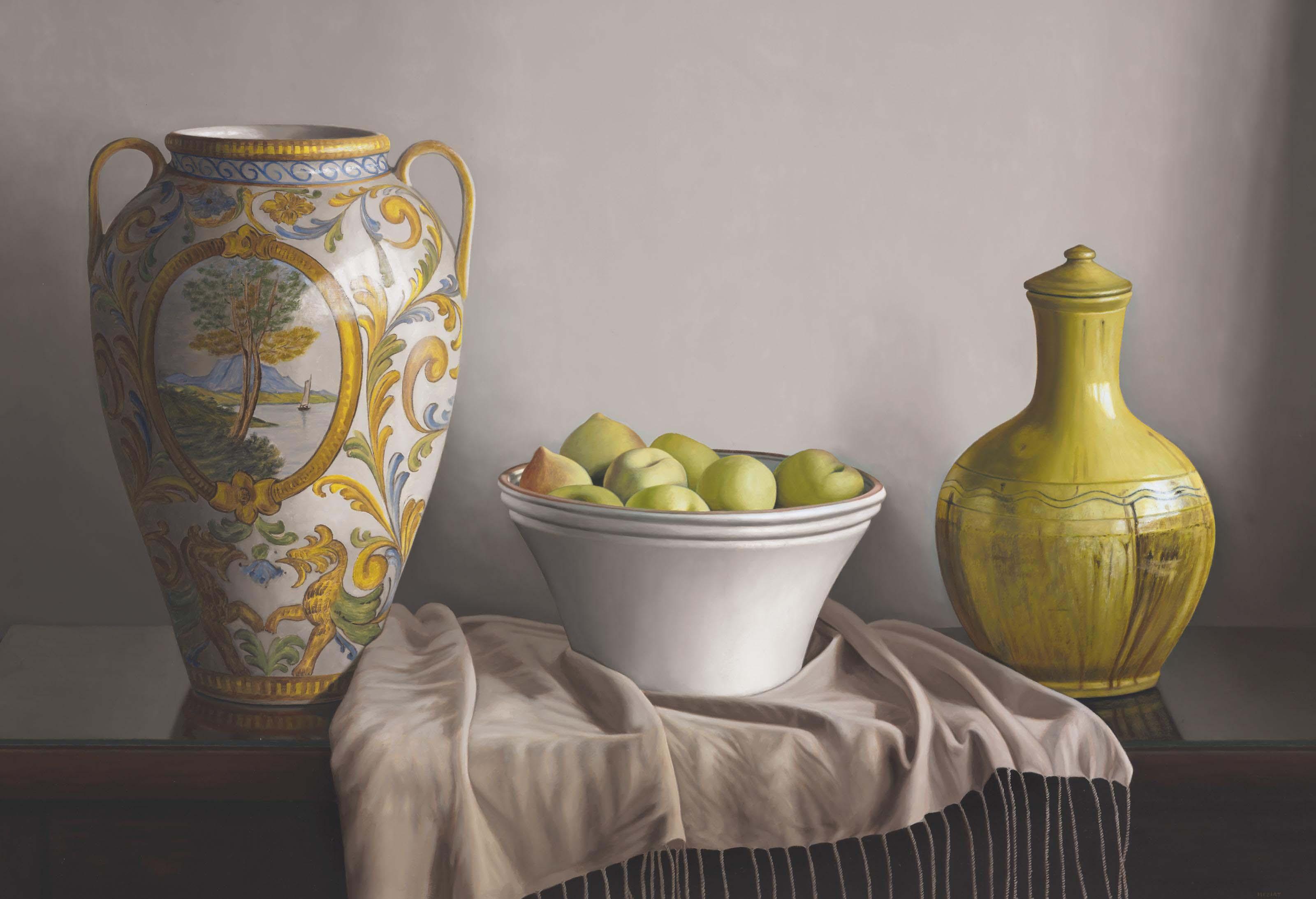 Renato Meziat - Still Life with Peaches