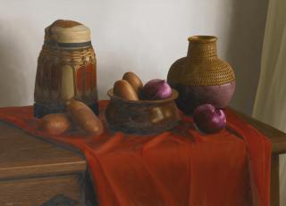 Renato Meziat - Still Life With Potatoes And Onions