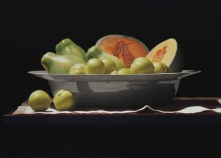 Renato Meziat - White Plums, Papayas, and Melon