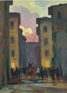 Renato Natali - Scorcio di Livorno