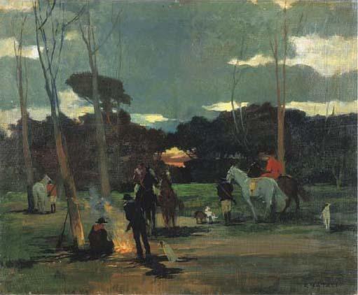 Renato Natali - Sosta di caccia