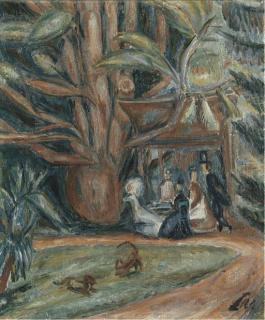 René Auberjonois - Coin de Jardin, Um 1915