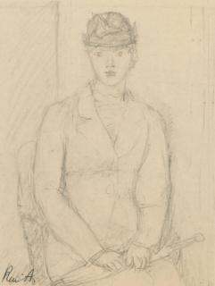 René Auberjonois - Femme Au Parasol