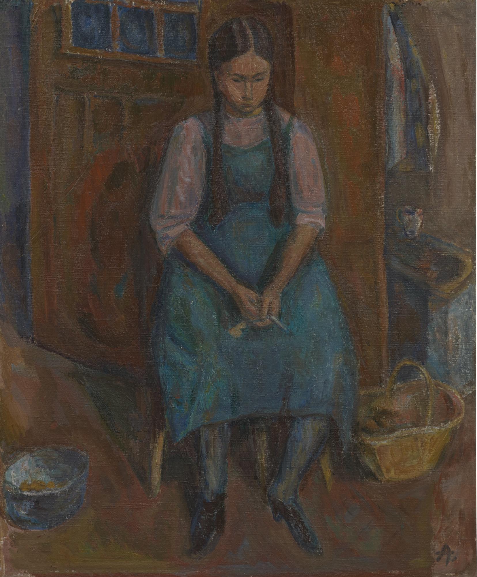 René Auberjonois - La Servante Valaisanne