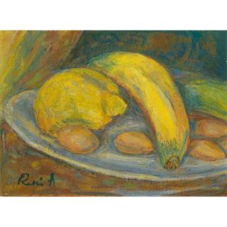 René Auberjonois - Nature Morte (Banane, Citron, Amandes) Still Life (Banana, Lemon, Almonds)