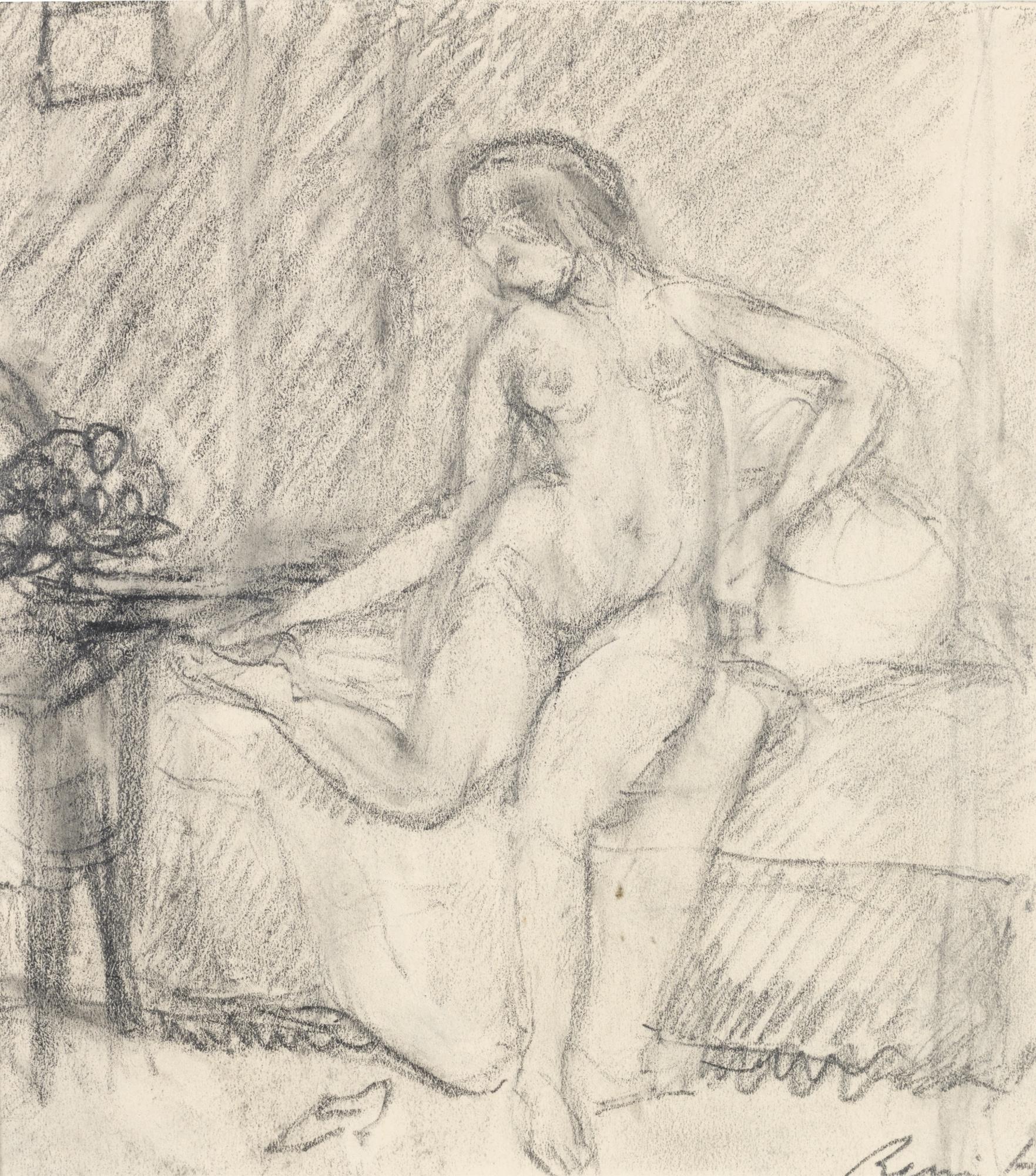 René Auberjonois - Nu Sur Le Lit