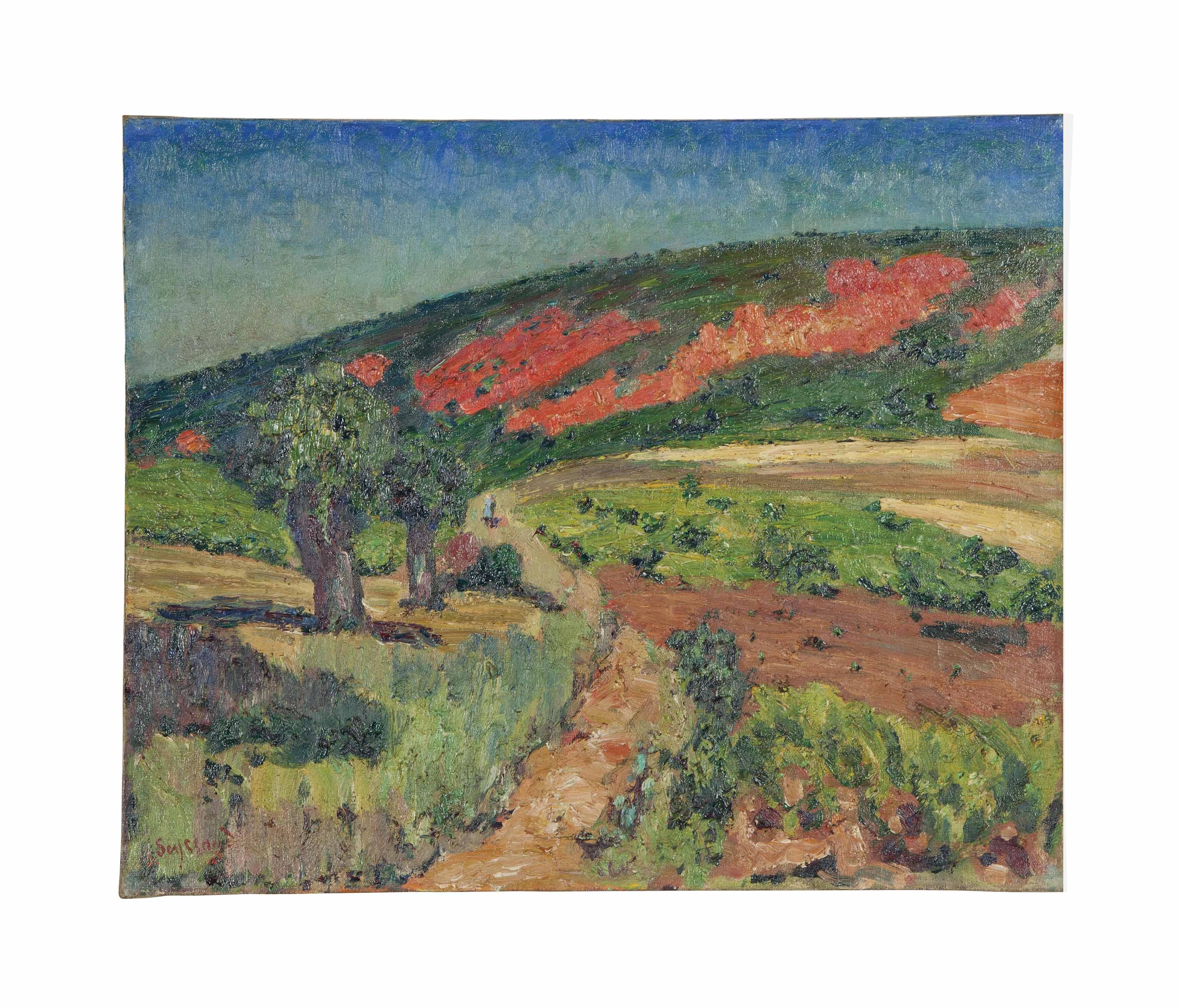 René Auguste Seyssaud - Chemin sur le terrains rouges