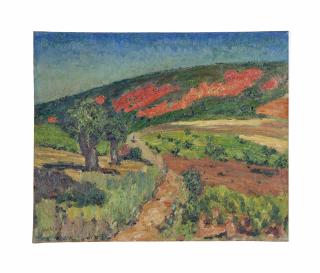 René Auguste Seyssaud - Chemin sur le terrains rouges