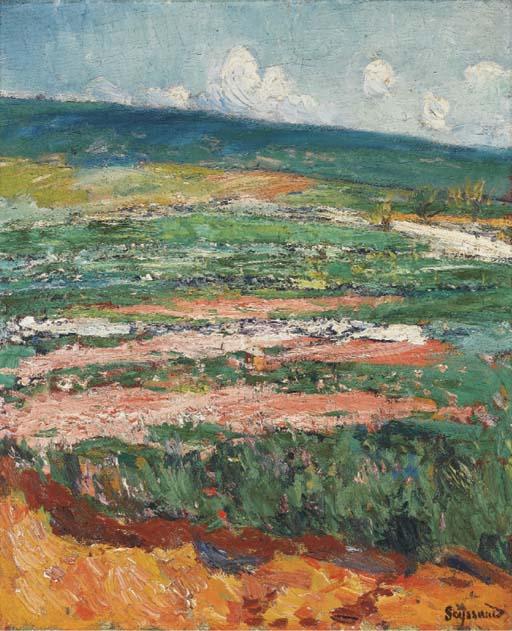 Rene-Auguste Seyssaud - Les collines de Blounac à Villes-sur-Auzon