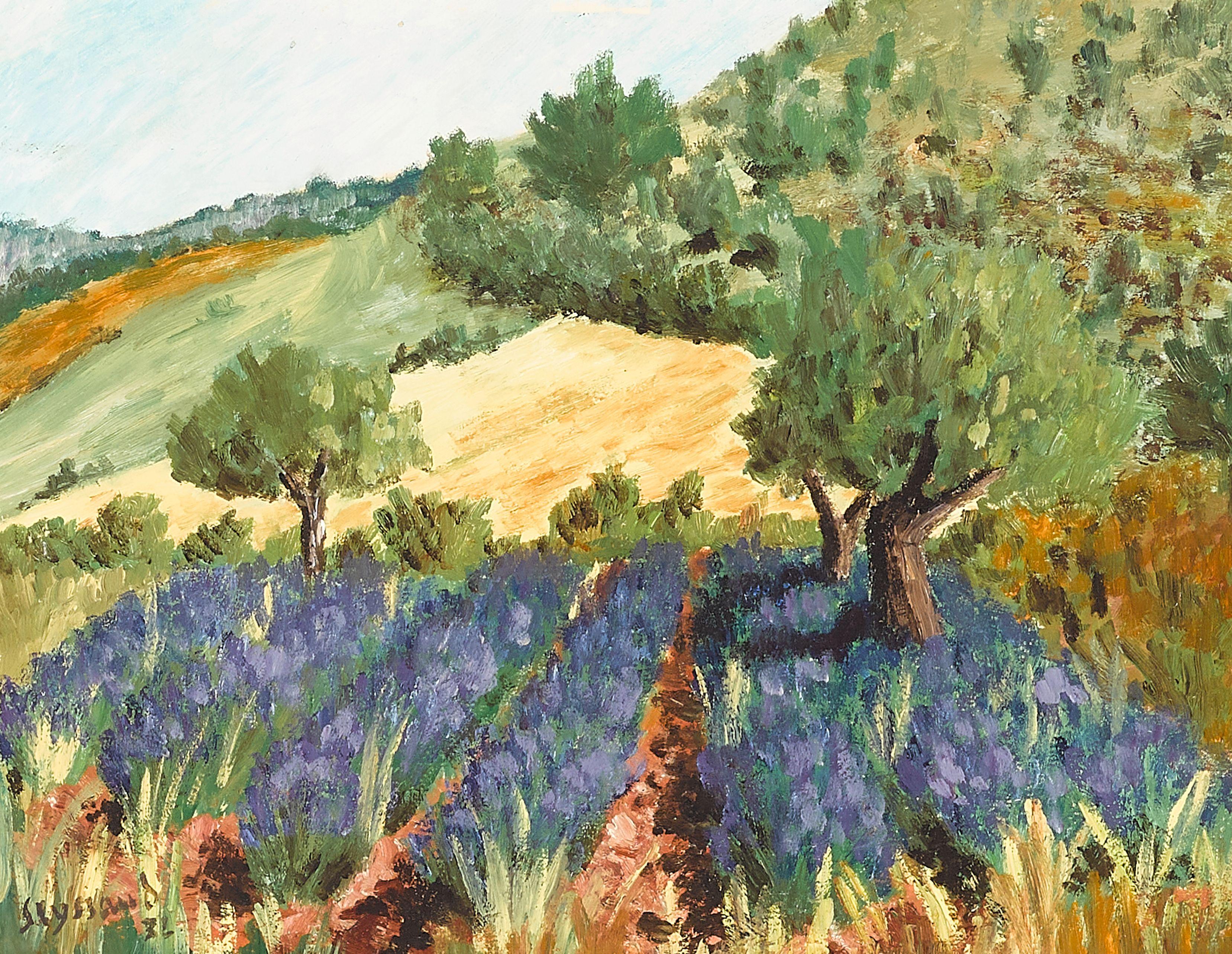 René Auguste Seyssaud - Trees along the hills