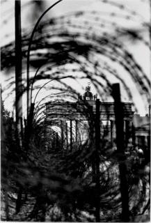 René Burri - Brandenburg Gate with Barbed Wire, Berlin, 1961