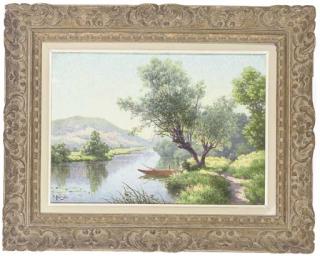 René Charles Edmond His - A Summer\'S Day On The River