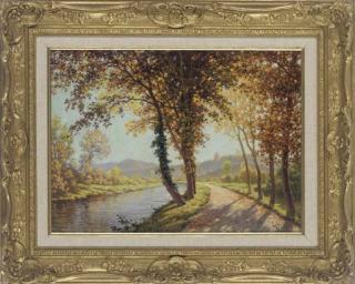 René Charles Edmond His - Autumn light