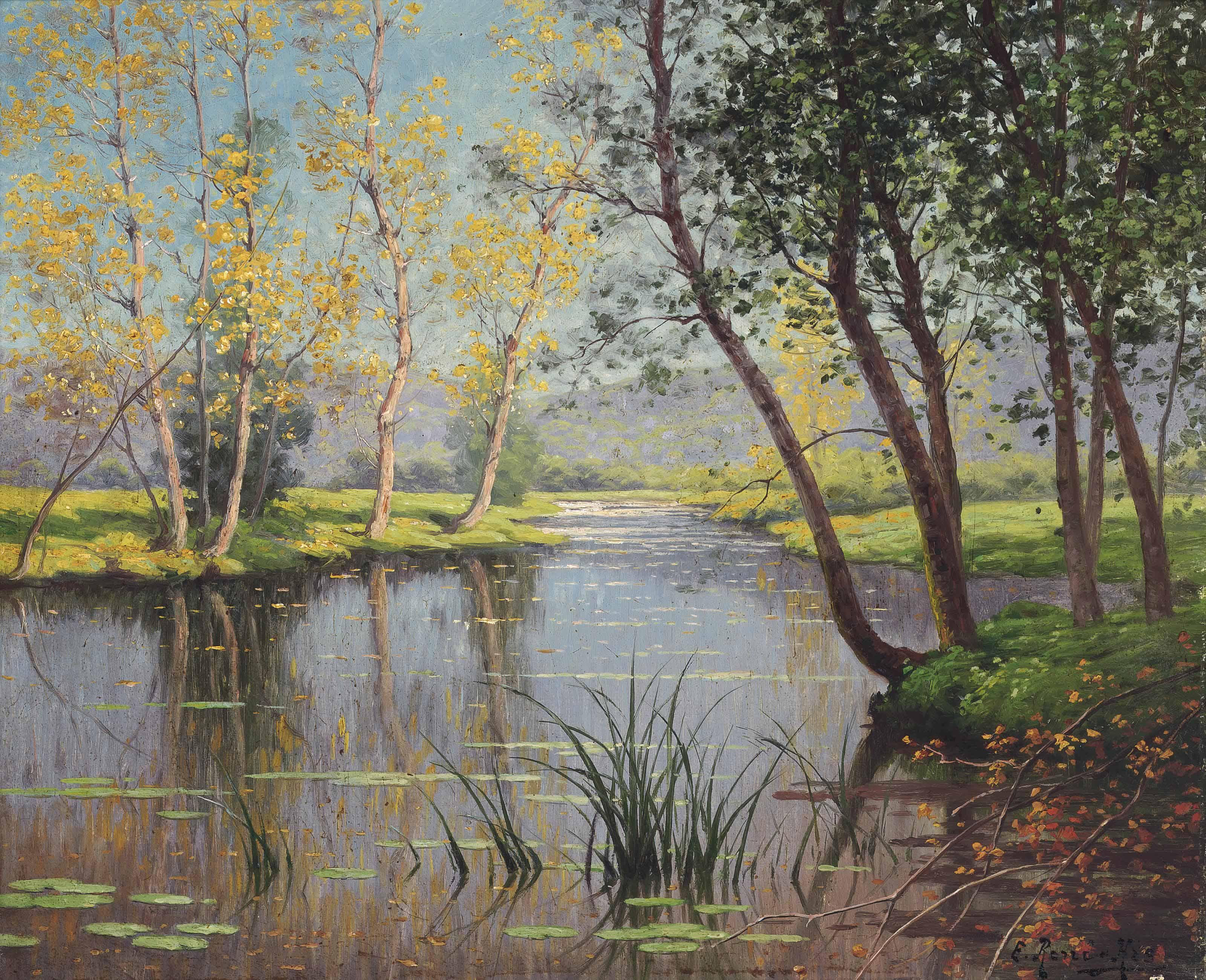 René Charles Edmond His - Bords de l\'Eure, Chartres