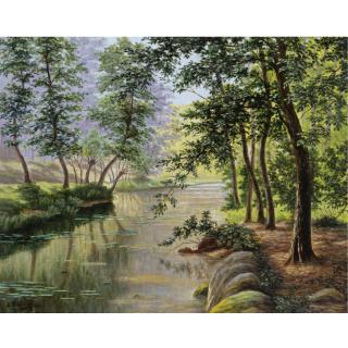 René-Charles-Edmond His - French Evening Light