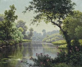 René Charles Edmond His - Le trou d\'eau tranquille