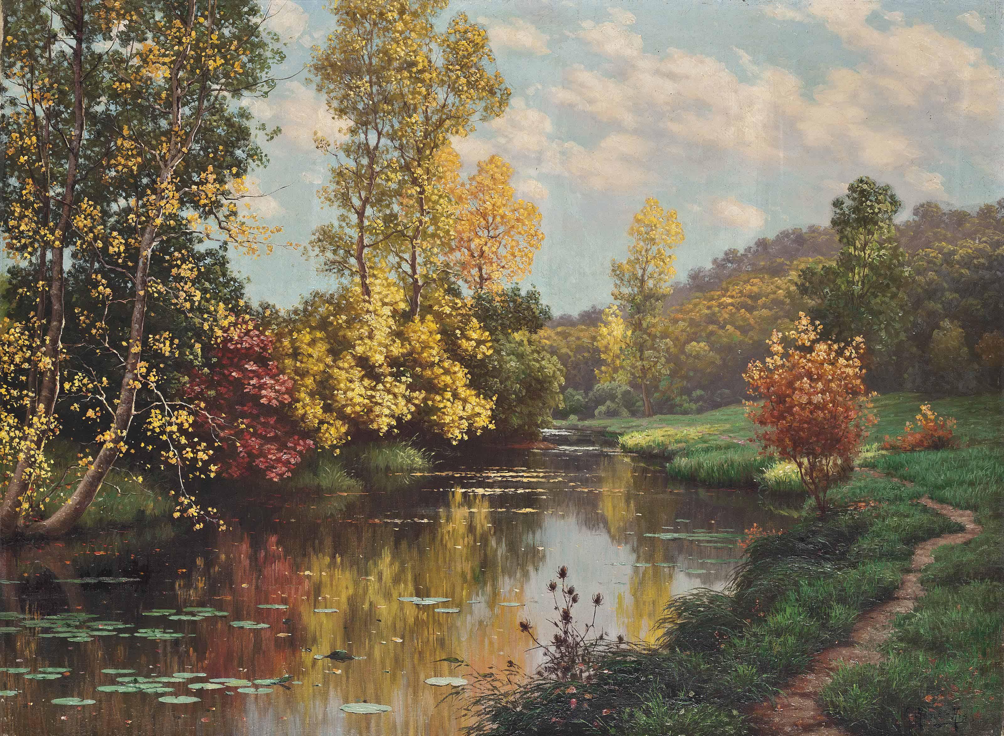 René Charles Edmond His - October On The River Yonne