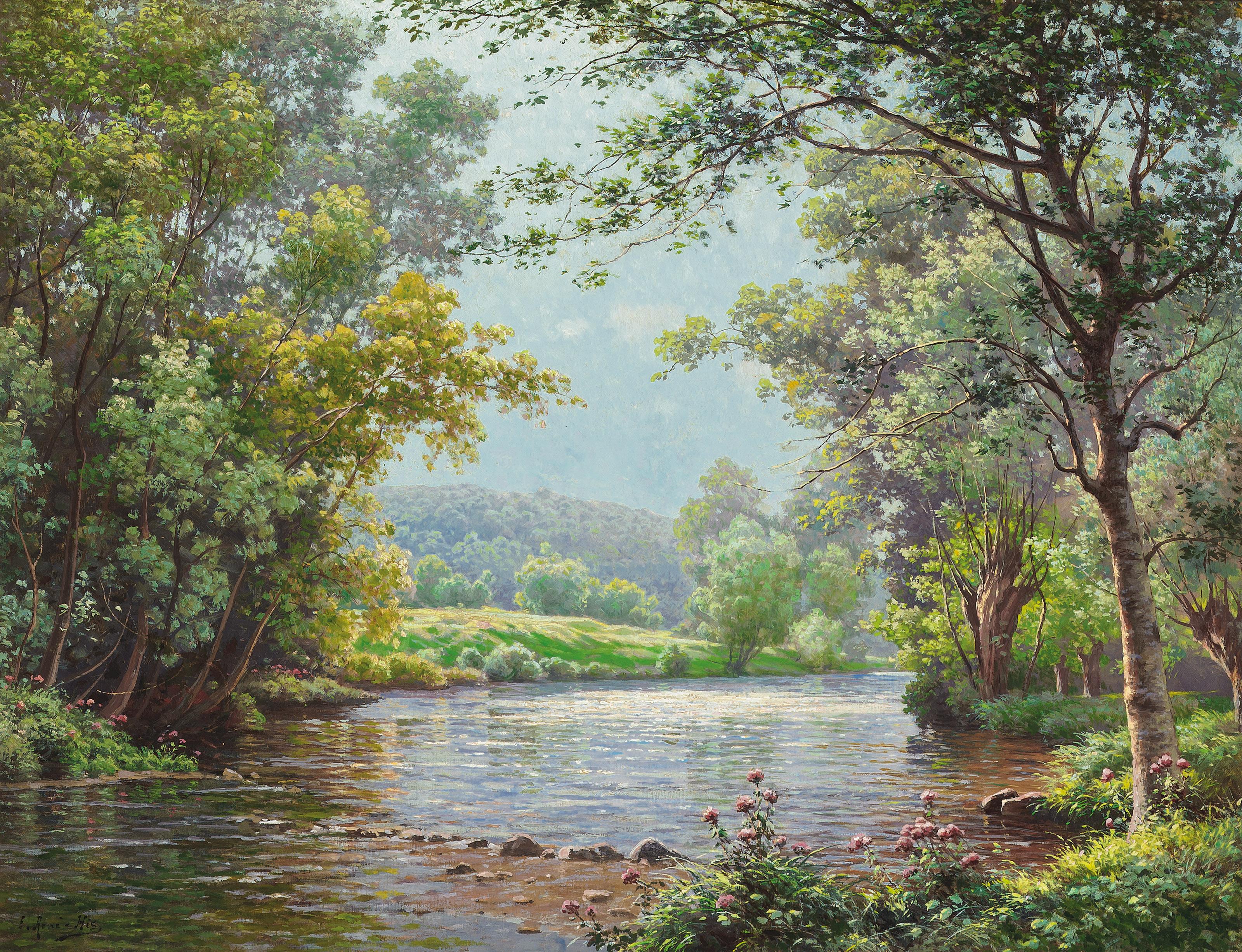 René Charles Edmond His - Stepping Stones On The River