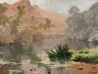 René Charles Edmond His - The river in summer