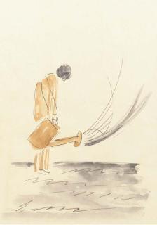 René Daniëls - Man with watering-can