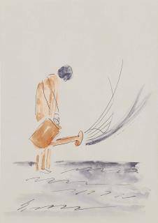René Daniëls - Untitled (Man with Watering Can)