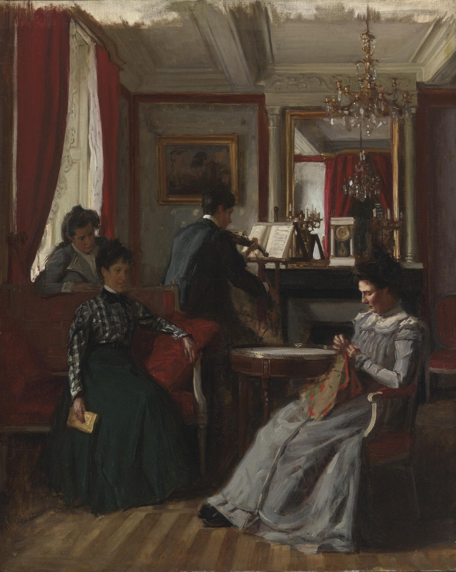 René-François-Xavier Prinet - French salon De Famille