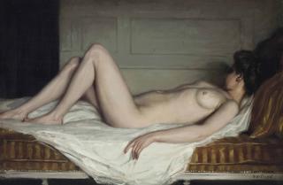 René François Xavier Prinet - Reclining nude