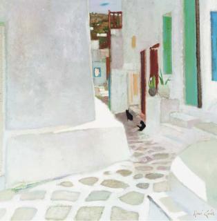 René Genis - La Ruelle aux Chats à Mykonos, Greece