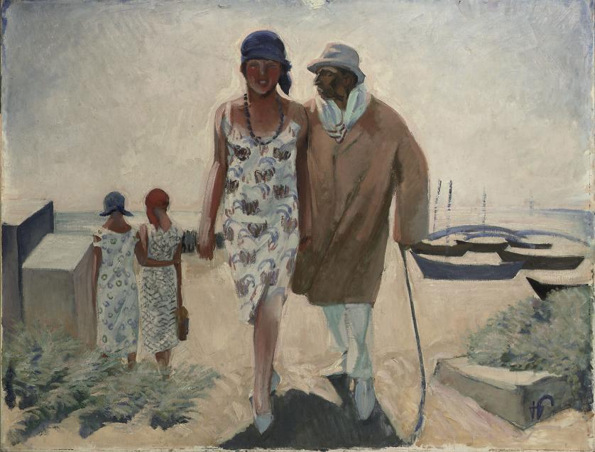 René-Georges Hermann-Paul - Blossoming love on the beach of Gray, France