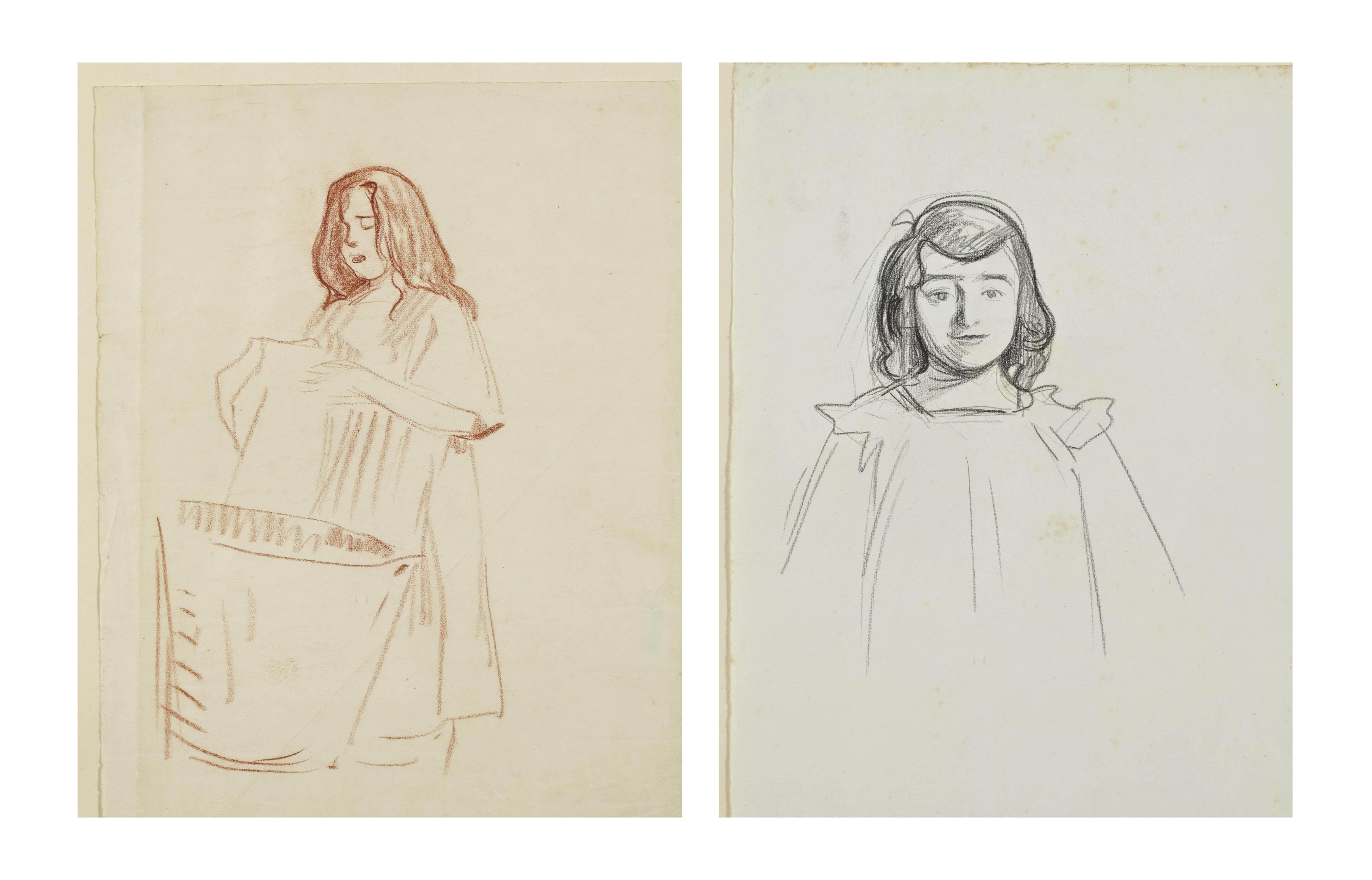 Rene-Georges Hermann-Paul - Marguerite Hugo enfant