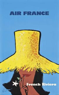 René Gruau - Air France, French Riviera