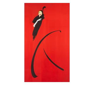 René Gruau - Femme En Rouge, 1980-1988