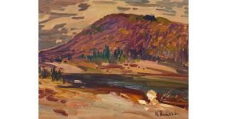 René Jean Richard - Paysage Grand Nord Canadian 16 x 20 in. framed 23 1/2 x 27 1/2 in.