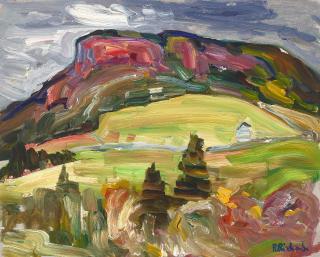 René Jean Richard - Paysage Montagnard 16 x 20 in. framed 22 3/4 x 26 3/4 in.