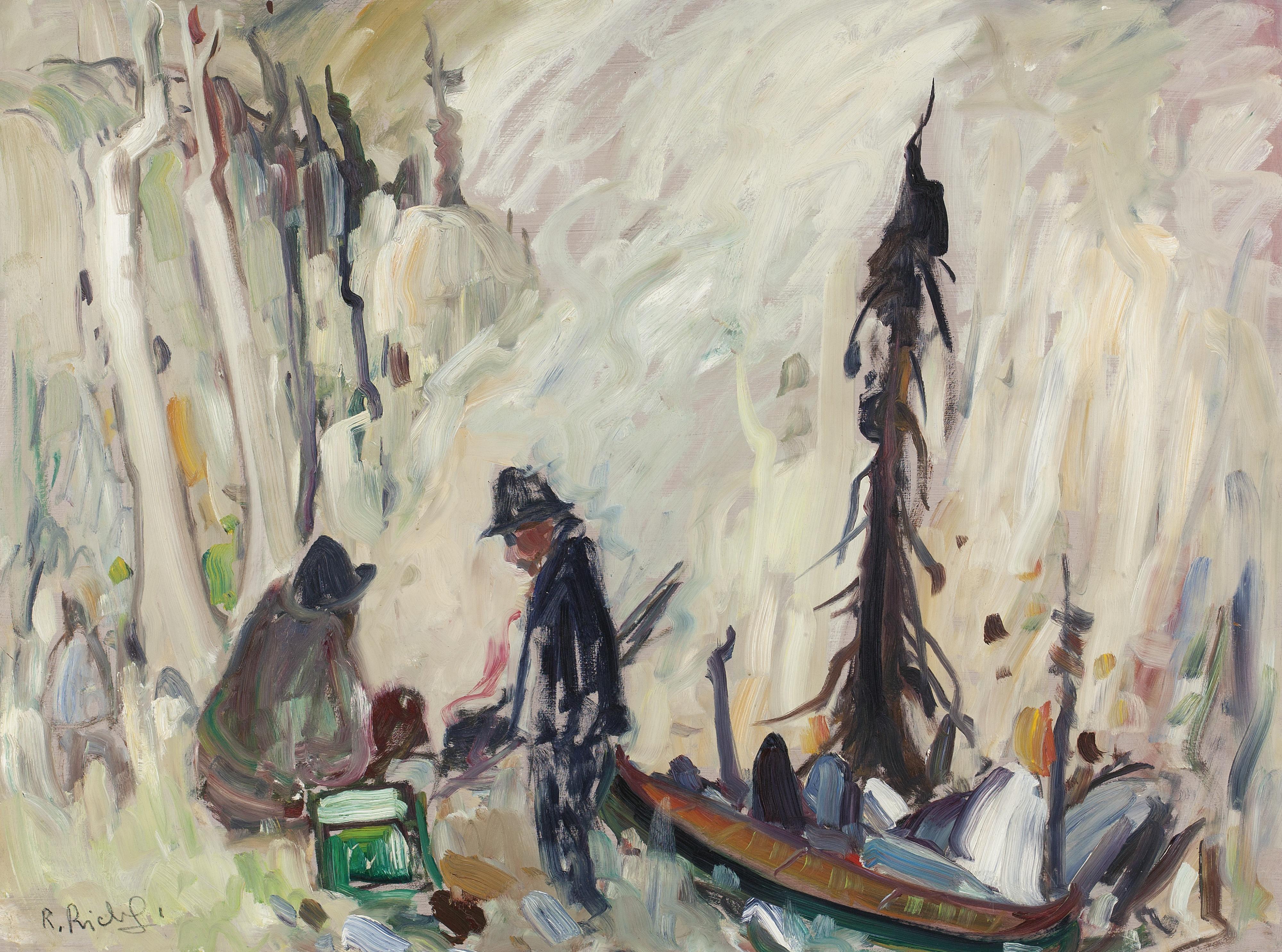 René Jean Richard - Trappeurs En Forêt