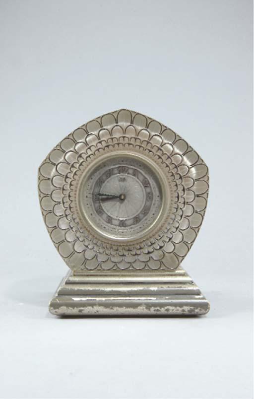 Rene Lalique - Pendule Electrique \'Dahlias\', Le Modele Cree Le 3 Mars 1936