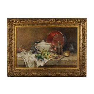 Rene Louis Chretien - Nature morte au raisin