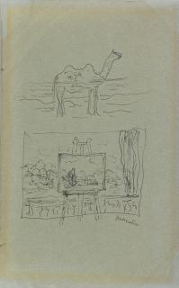 René Magritte - Chameau et fenêtre