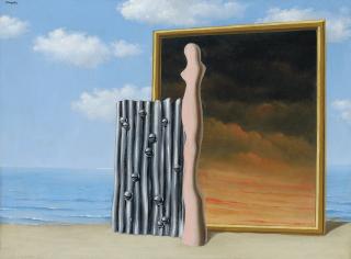 René Magritte - Composition on a Sea Shore