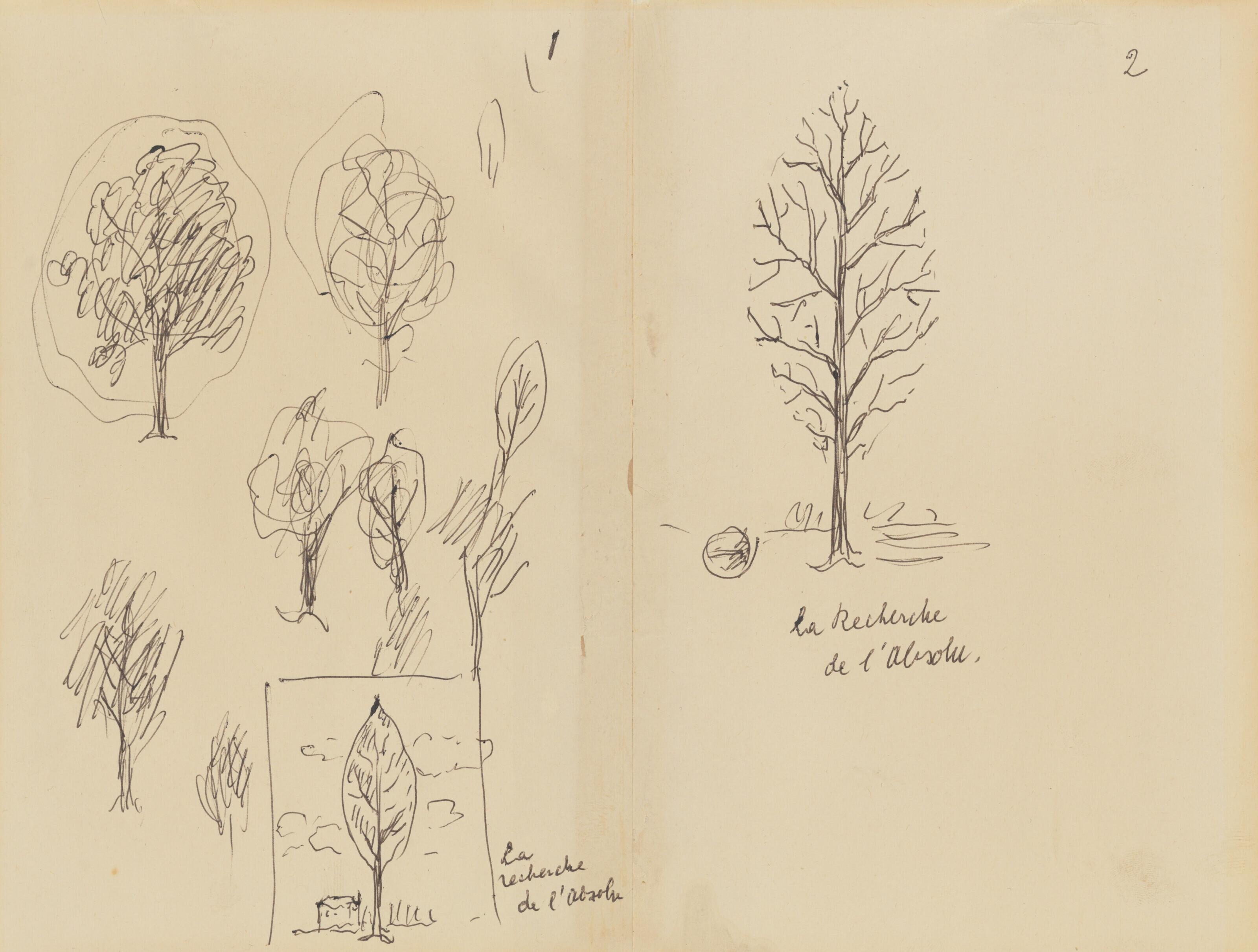 René Magritte - Études pour La Recherche de l\'absolu