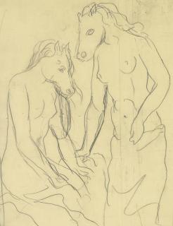 Rene Magritte - Femmes avec têtes de chevaux