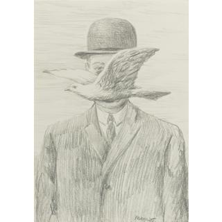 René Magritte - Homme Au Chapeau Melon