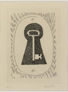 Rene Magritte - Le Sourire du Diable, from  l\'Aube à l\'Antipode (Kaplan and Baum 7)